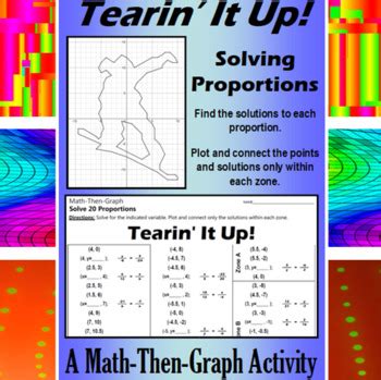 Tearin It Up A Math Then Graph Activity Solving Proportions