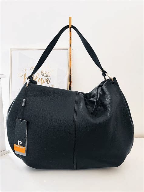 Pierre Cardin torba shopper skórzana na ramię czarna B5337EDFCNE