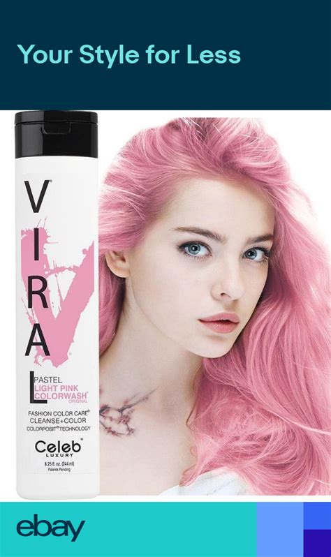 Celeb Luxury Viral Semi Permanent Colorwash Shampoo Pastel Light Pink