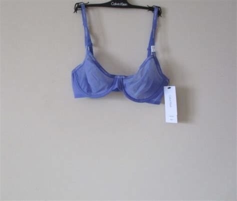 Calvin Klein Sheer Marquisette Unlined Demi Bra Qf1680 30 32 3436