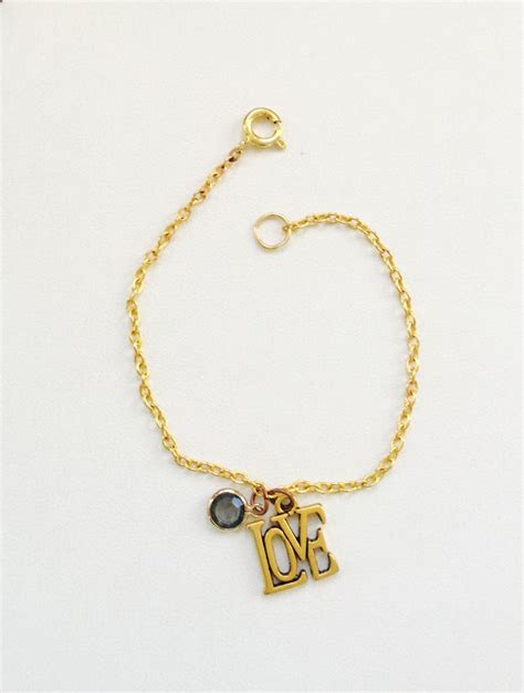 Now selling: Gold Chain LOVE Bracelet Charm Bracelet Friendship ...