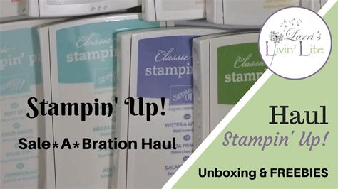 Stampin Up Haul Sale A Bration FREEBIES Unboxing Planner Crafting