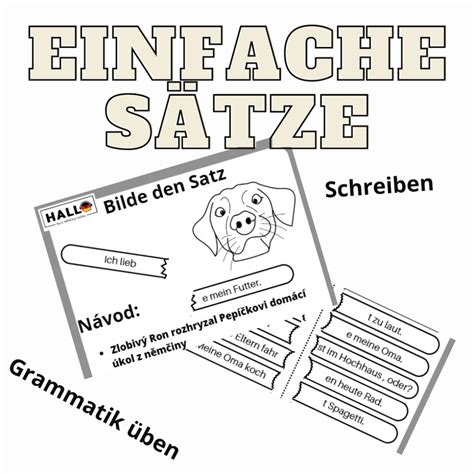 Materi L Bilde Den Satz Einfache S Tze Im Pr Sens