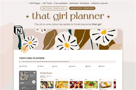 That Girl Life Planner Notion Template