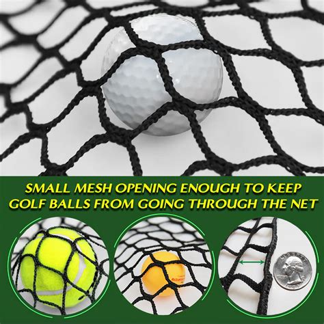 Golf Batting Cage Netting Golf Practice Nets 10ft X 10ft X 10ft Frame Not Included With 4