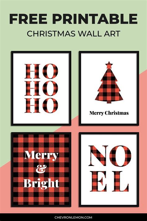 Free Printable Buffalo Plaid Christmas Signs Artofit