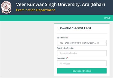 VKSU Part 3 Admit Card 2023 Download Link जर BA B Sc B Exam Date