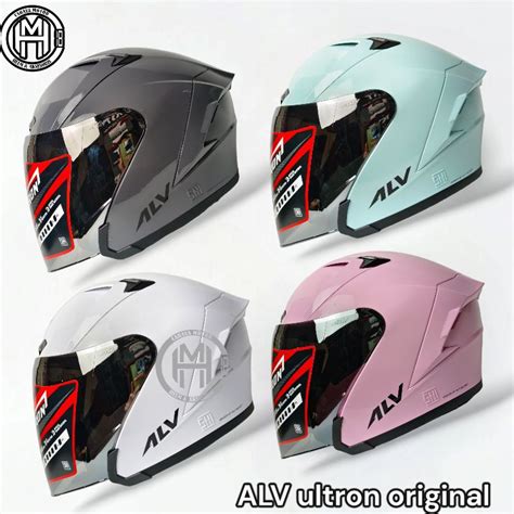 Jual Helm Alv Ultron Solid Original Half Face Shopee Indonesia