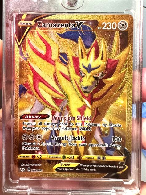 Zamazenta V Gold Card Hobbies Toys Toys Games On Carousell