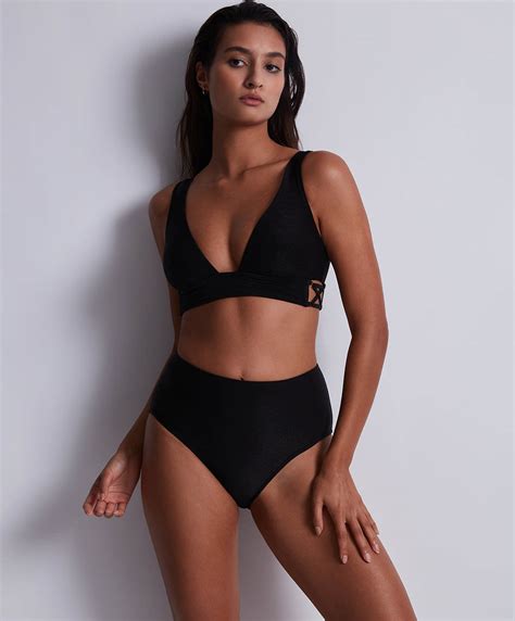 Haut De Maillot Triangle Aubade Bain Summer Glow Black Sand Ly Blad