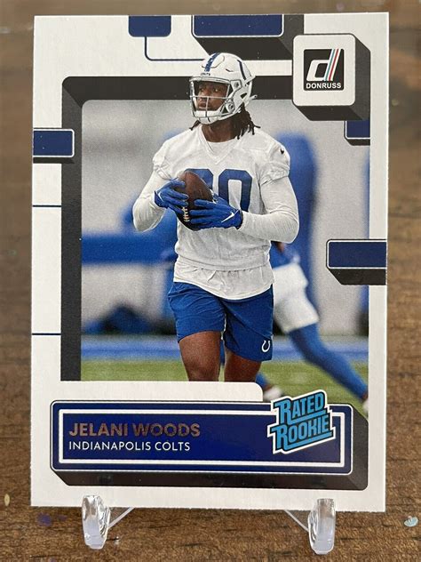 Jelani Woods 2022 Panini Donruss Rated Rookie 382 Colts EBay