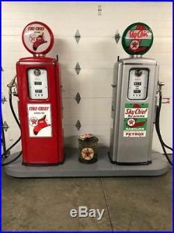 Texaco Original Restored Tokheim 39 Gas Pumps On Rolling Island