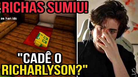 Cellbit Em Choque Ao Ver A Cama Do Richas Vazia 😱 Minecraft Qsmp