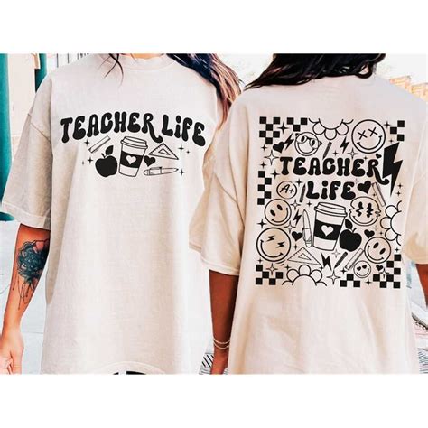 Retro Teacher Life Svg Teacher Svg Teacherlife Sublimation Inspire