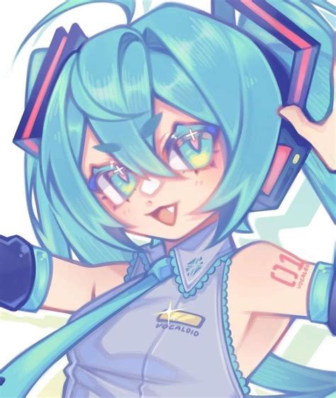 Miku Hatsune Chibi Miku Hatsune Vocaloid Hatsune Miku