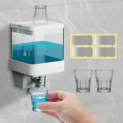 Amazon Suli Oz Mouthwash Dispenser For Bathroom Wall Mounted