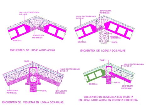 Det Vigueta Y Bovedilla En Autocad Descargar Cad Kb Bibliocad