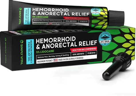 Buy Hemorrhoid Treatment Cream Gel For Pain Relief Made In USA Fast