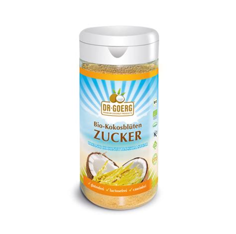 Kokosblütenzucker 250g Dr Goerg Premium Bioqualität PureRaw Roh