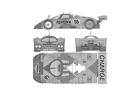 Download drawing Mazda 787B Coupe 1993 in ai pdf png svg formats