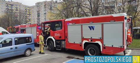 Stra Acy Dostali Zg Oszenie O Po Arze Mieszkania W Bloku