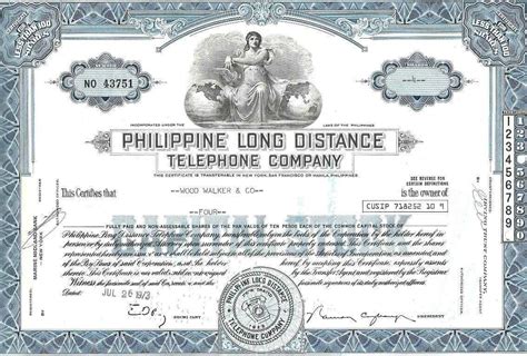 Corporate Bond Certificate Template