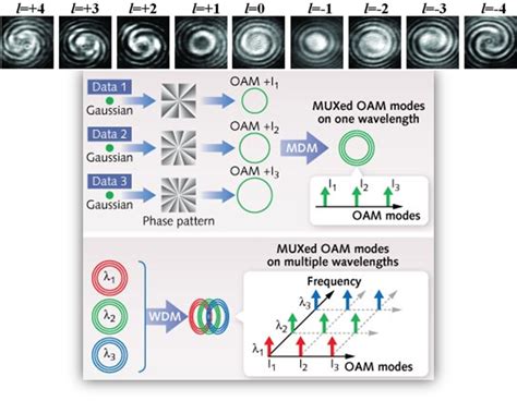 Multiplexing Of Oam Modes Sdm In Single Wavelengths And Then