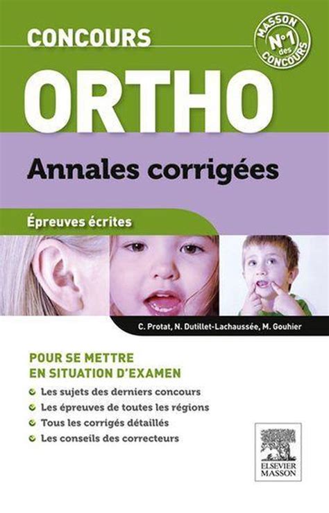 Annales Corrig Es Concours Orthophoniste Ebook Claudine Protat