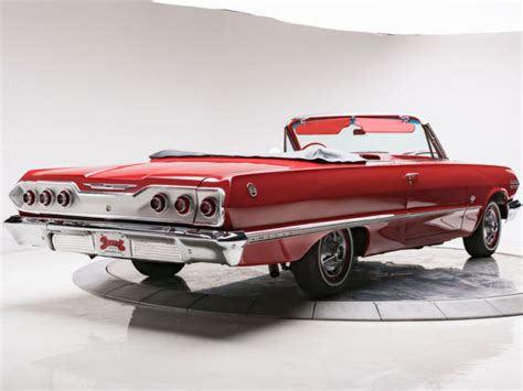 1963 Chevrolet Impala Ss 409 V8 4 Speed Manual Convertible Ember Red For Sale Photos Technical