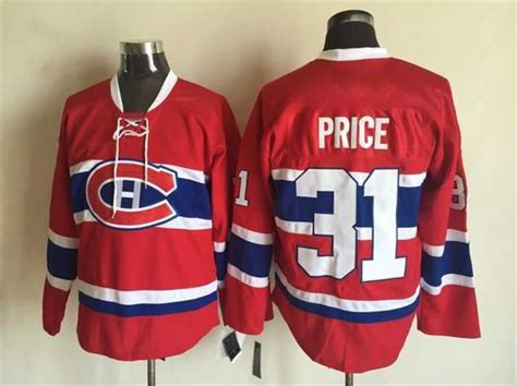 2019 Canadiens #31 Carey Price Lace Hockey Jersey 2015 New Style Montreal Hockey Wear Men'S Ice ...