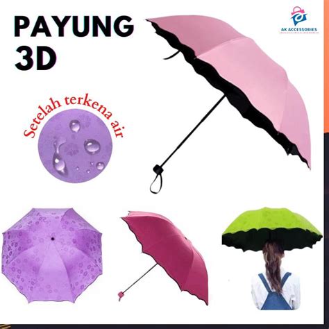 Jual Harga Grosir Akacc Payung Lipat Magic Umbrella D Bermotif Jika