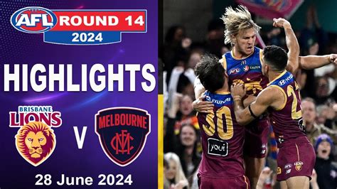 Highlights Brisbane Lions Vs Melbourne Demons 2024 Afl Youtube