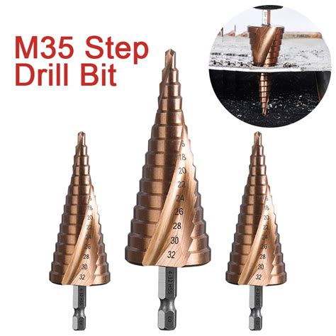 Hss Co M Cobalt Step Drill Bit Metal Hss Step Drill Bit Set M