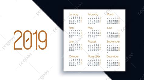 Year Planner Calendar Vector Hd Png Images Vector Calendar Year