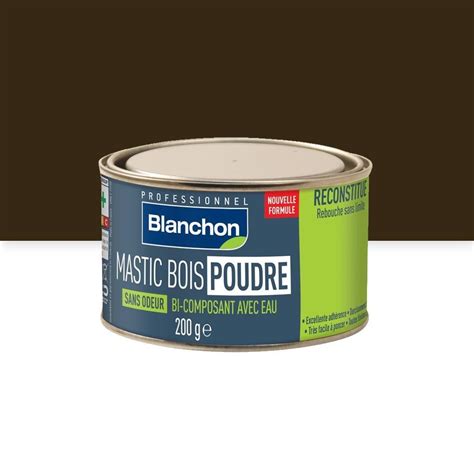 Mastic Bois En Poudre Bi Composant Avec Eau Sans Odeur Blanchon