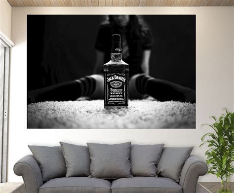 Girl And Alcohol Canvas Print Sexy Wall Art Sexy Girl With Etsy Uk