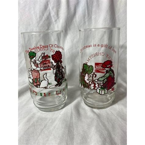 Coca Cola Dining Holly Hobbie And Robby 979 2 1978 4 Glasses