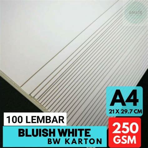 Jual Kertas Bluish White Gr A Karton Isi Lembar Shopee