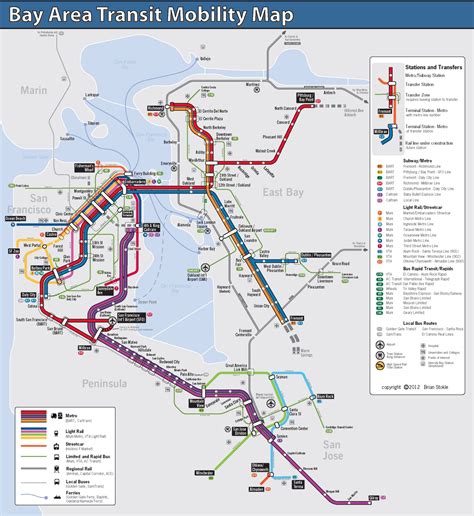 Bay Area Transit Map: Current