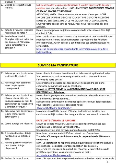 Votre Dossier De Candidature En Master Biologie Des Organismes Et Des