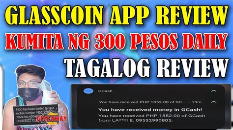 GLASSCOIN APP REVIEW 2024 KUMITA NG 300 PESOS DAILY DITO SA BAGONG