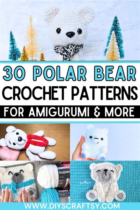 Free Crochet Polar Bear Patterns Diyscraftsy