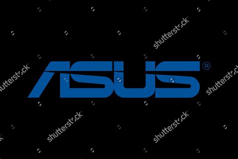 Asus Logo Black Background Editorial Stock Photo - Stock Image ...