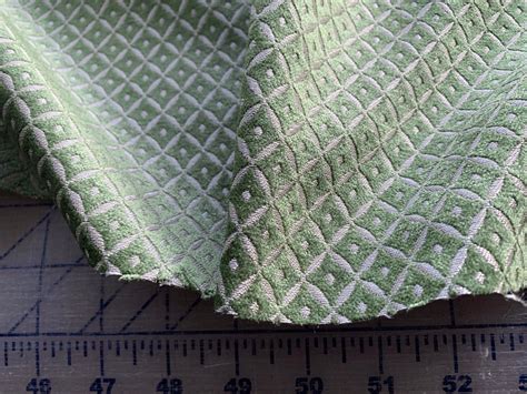 Sage Green Diamond Velvet Upholstery Fabric by the yard / Green Velvet Home Fabric / High End ...