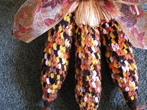 Pdf Crochet Pattern Indian Corn Decoration English Only Etsy