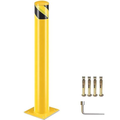 Safety Bollard Post 36 Inch Height Steel Bollards 45 Inch Diameter