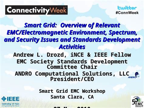 Ppt Smart Grid Overview Of Relevant Emcelectromagnetic Environment