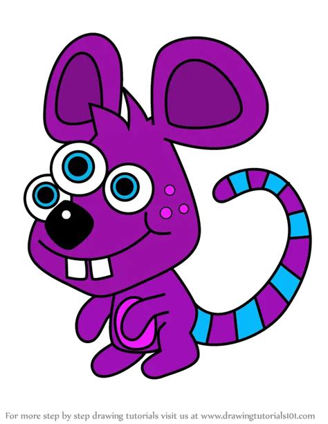 How To Draw Ratty From Moshi Monsters Moshi Monsters Step By Step