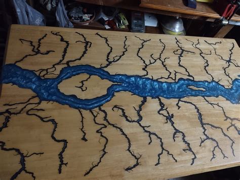 Epoxy river coffee table – JafoWoodDesigns
