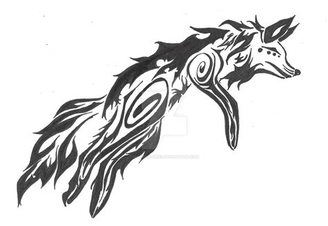 Tribal Fox Tattoo by DiamondShinx on DeviantArt